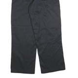 DICKIES Mens Cotton Blend Black Regular Loose Fit Trousers W36 L30 Workwear