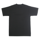 Mens Black Graphic T-Shirt M Short Sleeve Crew Neck Cotton Heritage Print