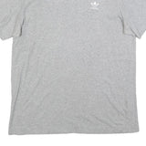 ADIDAS Mens Grey Crew Neck Short Sleeve T-Shirt L Cotton Blend Casual Wear