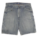 LEVI'S Mens Blue Denim Cargo Shorts 2XL W36 Cotton Blend Casual Workwear