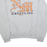 CHAMPION Mens Grey Nah Wrestling Crew Neck M Cotton Sweatshirt Pullover