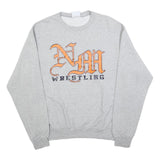 CHAMPION Mens Grey Nah Wrestling Crew Neck M Cotton Sweatshirt Pullover