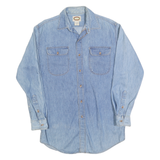 BANANA REPUBLIC Mens Blue Denim Shirt M Cotton Blend Casual Button Down