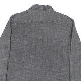 WRANGLER Mens Grey Casual Shirt L Long Sleeve Cotton Blend Workwear