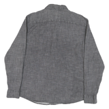 WRANGLER Mens Grey Casual Shirt L Long Sleeve Cotton Blend Workwear