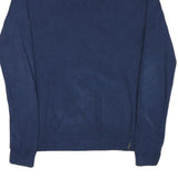 CALVIN KLEIN Mens Blue Plain Jumper V-Neck Basic Knit M Classic Cotton Blend