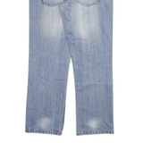 CHARLES VOGELE Mens Jeans Blue Regular Straight Denim Light W34 L30 Casual Zip