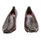 ANTONIO BARBIERI Pump Heels Brown Leather Womens UK 4