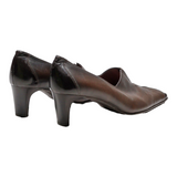 ANTONIO BARBIERI Pump Heels Brown Leather Womens UK 4