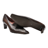 ANTONIO BARBIERI Pump Heels Brown Leather Womens UK 4