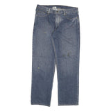 CARHARTT Mens Jeans Blue Regular Straight Denim W36 L32 Workwear Zip Closure