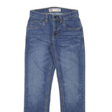 LEVI'S 511 Boys Jeans Blue Slim Straight Denim Medium W25 L26 Zip Cotton Blend