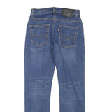 LEVI'S 511 Boys Jeans Blue Slim Straight Denim Medium W25 L26 Zip Cotton Blend