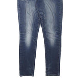 LEVI'S Womens Blue Slim Skinny Denim Medium W28 L27 Cotton Blend Zip Jeans