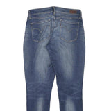 LEVI'S Womens Blue Slim Skinny Denim Medium W28 L27 Cotton Blend Zip Jeans