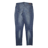 LEVI'S Womens Blue Slim Skinny Denim Medium W28 L27 Cotton Blend Zip Jeans