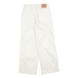 LEVI'S Womens Jeans White Regular Straight Denim W25 L25 Button Closure
