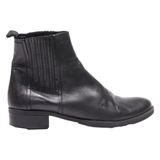GEOX Ankle Boots Black Leather Womens UK 3