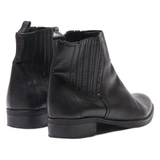 GEOX Ankle Boots Black Leather Womens UK 3