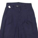 Womens Navy Casual Cotton Blend Shorts XXS W23 High Waist Relaxed Fit