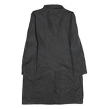 KALIKO Womens Black Button Jacket UK 12 Polyamide Blend Plain Classic Stylish