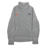 THE NORTH FACE Womens Grey Jacket M Polyester Plain Zip Outdoor Casual Warm