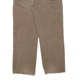 DICKIES Mens Jeans Brown Regular Straight Denim Light W40 L30 Workwear Casual