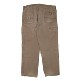 DICKIES Mens Jeans Brown Regular Straight Denim Light W40 L30 Workwear Casual