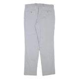TOMMY HILFIGER Mens Cotton Blend White Regular Fit Straight Trousers W31 L29