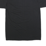 Mens Black T-Shirt S Short Sleeve Crew Neck Army Print Cotton Blend