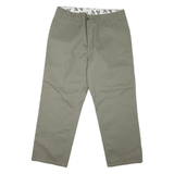 BEN DAVIS Mens Cotton Blend Beige Regular Fit Straight Leg Trousers W40 L30