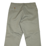 BEN DAVIS Mens Cotton Blend Beige Regular Fit Straight Leg Trousers W40 L30
