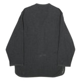 SKYLINE Womens Grey Wool Blend Button Jacket M Check Pattern Casual Outerwear