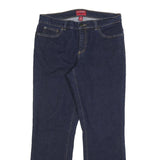CHAPS Womens Slim Blue Denim Straight Jeans W32 L32 Stylish Comfort Zip Closure