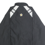 ADIDAS Mens Black Soccer Track Jacket S Polyester Striped Zip Sportswear