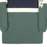 NAUTICA Mens Navy & Green White Stripe S Polyester Blend Zip Jacket Casual