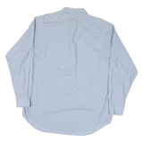 RALPH LAUREN Mens Blue & White Check Shirt XL Classic Fit Button Front Casual