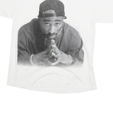 CHEMISTRY Mens White Graphic T-Shirt L Short Sleeve Crew Neck Cotton Print