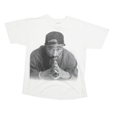 CHEMISTRY Mens White Graphic T-Shirt L Short Sleeve Crew Neck Cotton Print