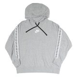 NIKE Womens Grey Hoodie L Cotton Blend Pullover Hooded Sweatshirt