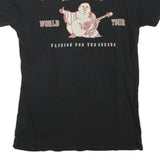 TRUE RELIGION Womens Black Graphic T-Shirt S Short Sleeve Crew Neck Brand Jeans