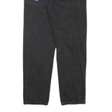 SICKO Womens Relaxed Black Denim Jeans W30 L31 Graffiti Print Cotton Blend Zip