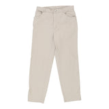 Benetton Trousers - 29W UK 10 Beige Cotton