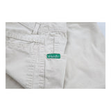 Benetton Trousers - 29W UK 10 Beige Cotton
