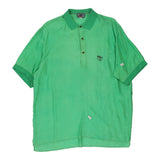 Jaks By Ferre Polo Shirt - Large Green Silk
