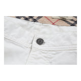 Burberry London Trousers - 44W White Cotton