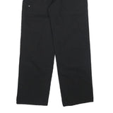 EXPLORE Womens Cotton Blend Black Relaxed Straight Trousers W33 L30 Casual Wear