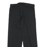 EXPLORE Womens Cotton Blend Black Relaxed Straight Trousers W33 L30 Casual Wear