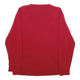 POLO RALPH LAUREN Mens Red Jumper Plain Crew Neck Basic Knit XL Classic Logo