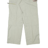 EIDER Mens Relaxed Off White Polyester Blend Zip Trousers W30 L29 Outdoor Cargo